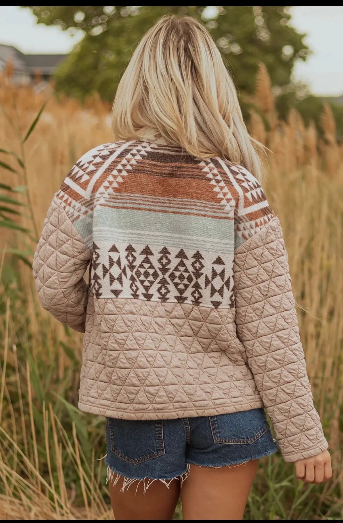 Quilted Aztec Jacket
