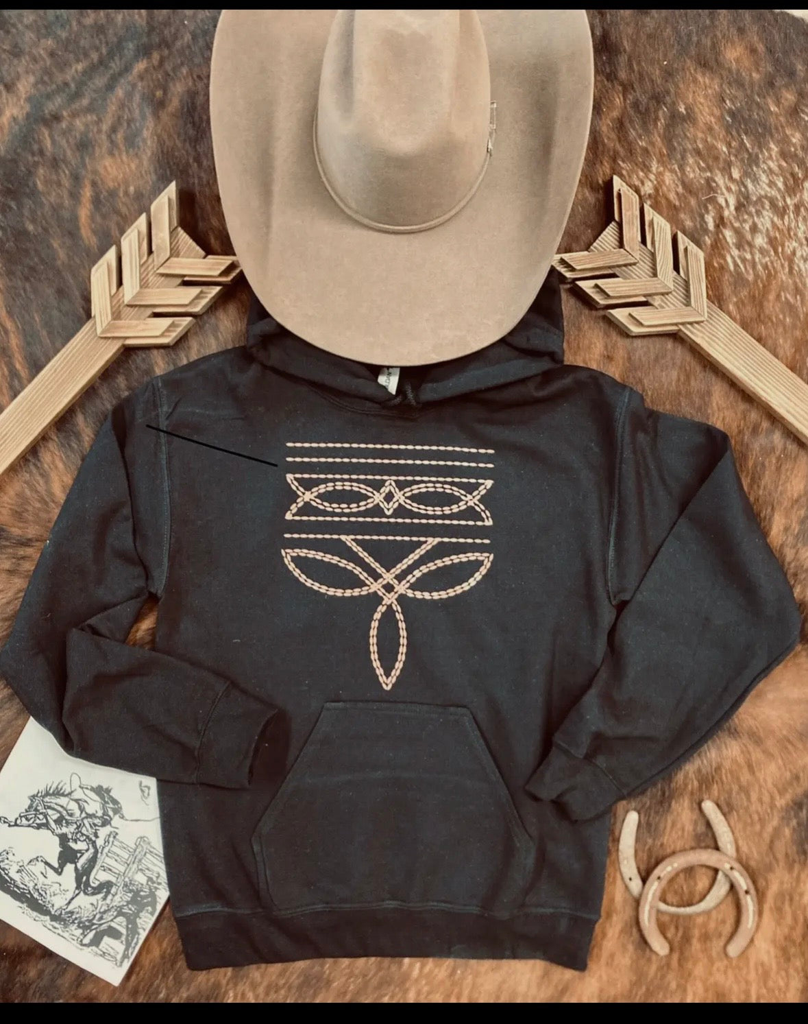 Boot stitch hoodie